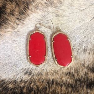 Kendra Scott Red Danielle Earrings